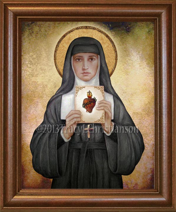 St. Margaret Mary Alacoque Framed - Portraits Of Saints