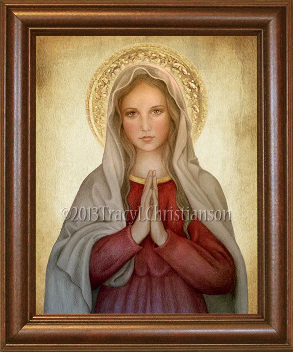 Mary, Mother of God Framed - Portraits of Saints