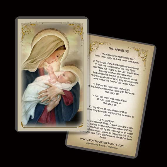 The Angelus Prayer Inspirational Plaque (O) - Portraits of Saints