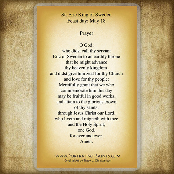 St. Louis King Of France Laminated Prayer Cards (Pack of 25)