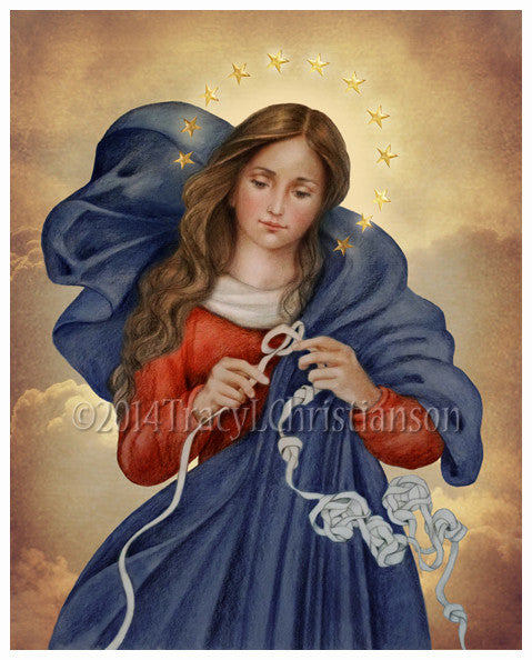 Our Lady Undoer Of Knots Print Portraits Of Saints