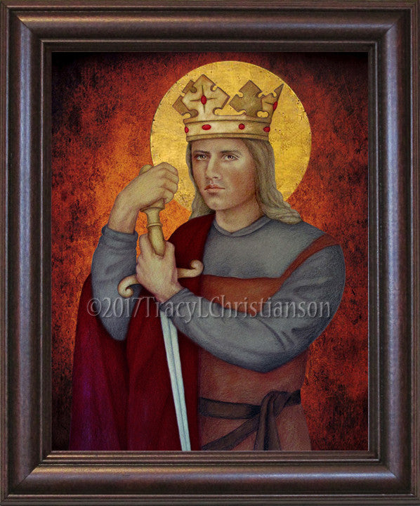 St. Louis IX, King of France Holy Card - Portraits of Saints