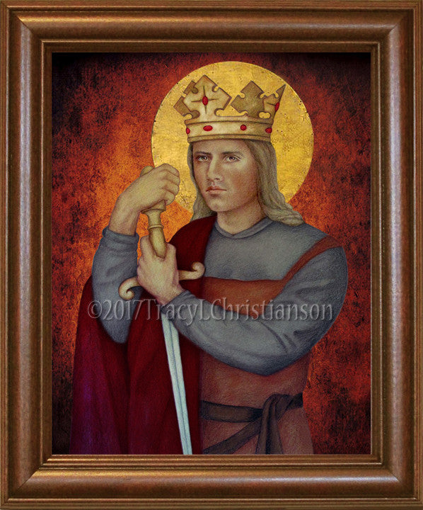 St. Louis IX, King of France Holy Card - Portraits of Saints