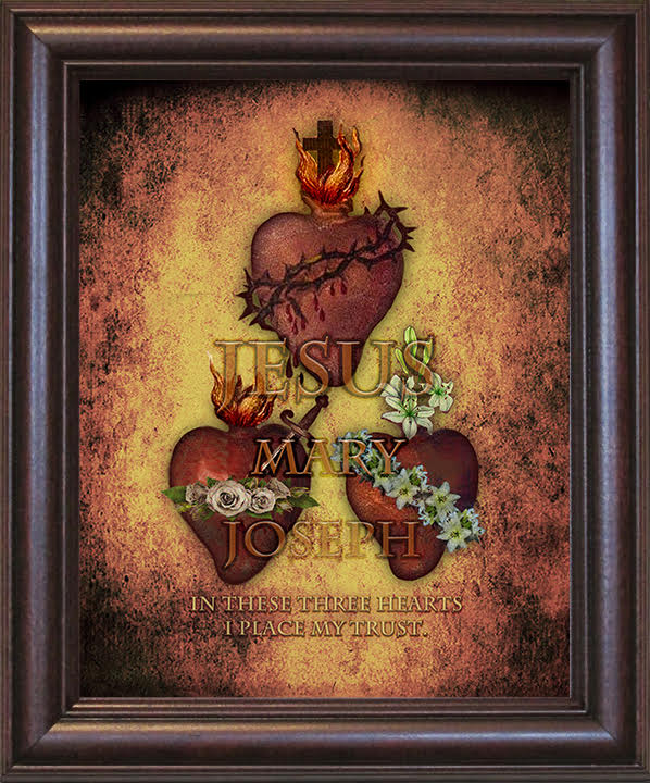 vintage sacred heart illustration