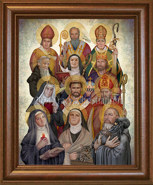 Benedictine Saints Framed Art