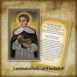 Venerable Fr. Samuel Mazzuchelli, OP Plaque & Holy Card Gift Set