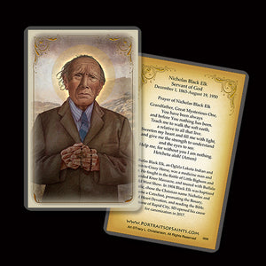 Nicholas Black Elk Holy Card