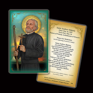 St. Andrew Bobola Holy Card