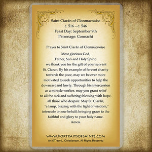 St. Ciarán of Clonmacnoise Holy Card