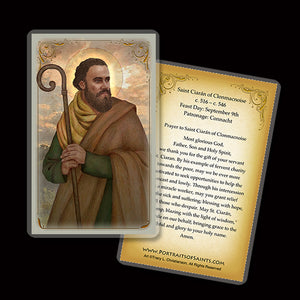 St. Ciarán of Clonmacnoise Holy Card