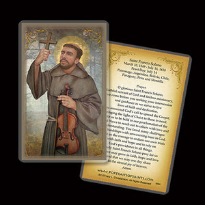 St. Francis Solano Holy Card