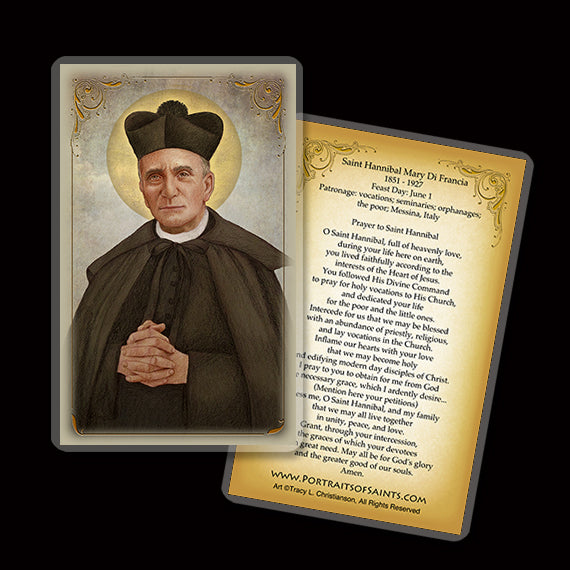 St. Hannibal Mary Di Francia Holy Card - Portraits of Saints