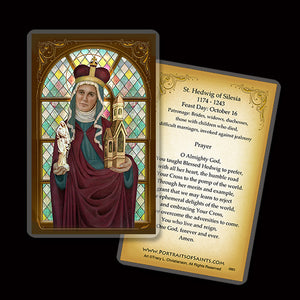 St. Hedwig of Silesia Holy Card