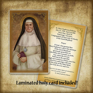 St. Mary Euphrasia Pelletier Plaque & Holy Card Gift Set