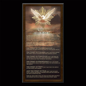 The Seven Gifts of the Holy Spirit Inspirational Plaque