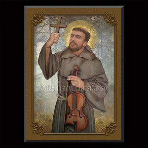 St. Francis Solano Plaque & Holy Card Gift Set