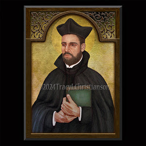 St. Peter Faber Plaque & Holy Card Gift Set