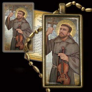 St. Francis Solano Pendant & Holy Card Gift Set