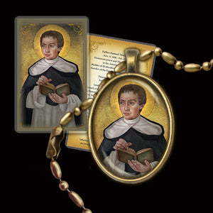 Venerable Fr. Samuel Mazzuchelli, OP Pendant & Holy Card Gift Set