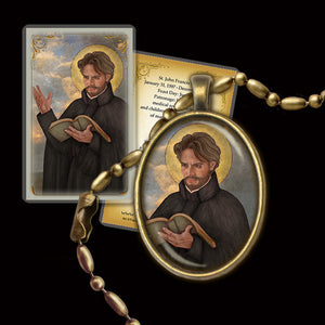 St. John Francis Regis Pendant & Holy Card Gift Set