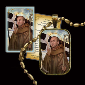 St. Piran Pendant & Holy Card Gift Set