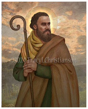 St. Ciarán of Clonmacnoise Print