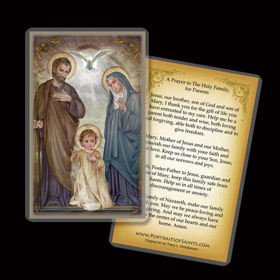 Holy Family (E) Holy Card - Portraits of Saints