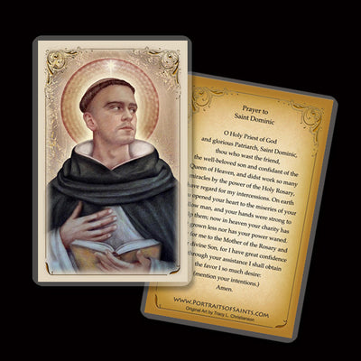 St. Dominic Holy Card - Portraits of Saints