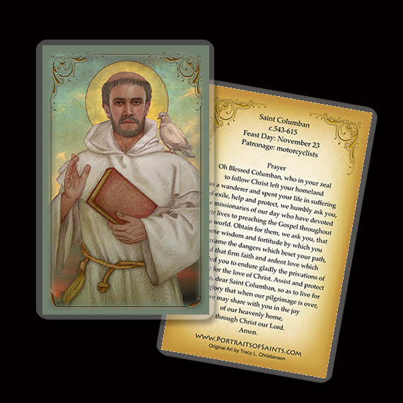 St. Columban Holy Card - Portraits of Saints